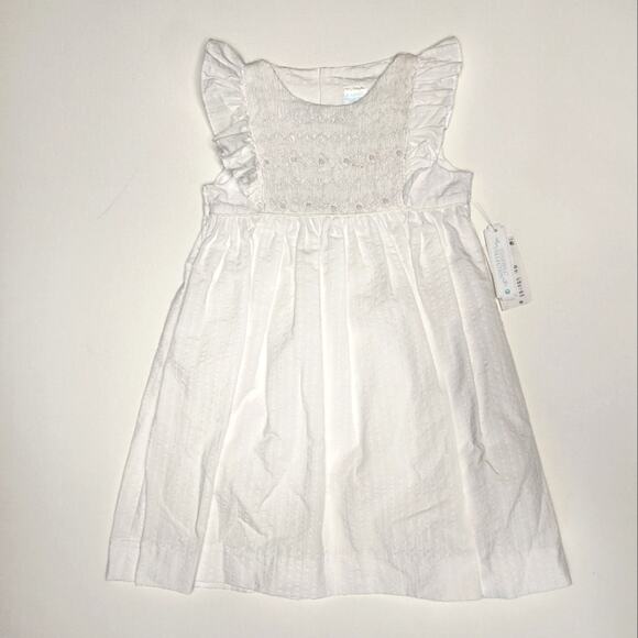 Edgehill Collection White Smocked Summer Dress Size 2T NWT - Picture 1 of 5